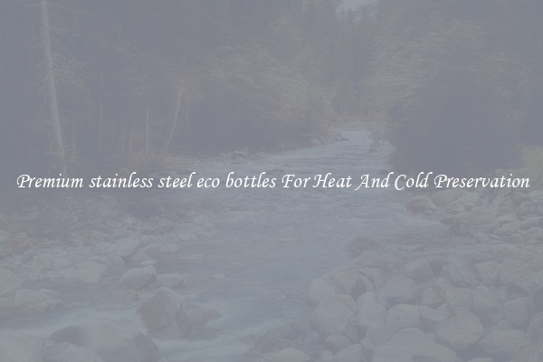 Premium stainless steel eco bottles For Heat And Cold Preservation