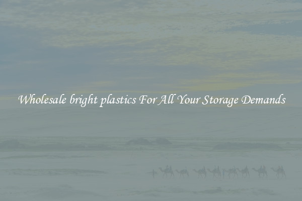Wholesale bright plastics For All Your Storage Demands