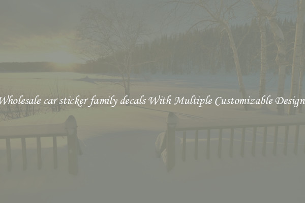 Wholesale car sticker family decals With Multiple Customizable Designs