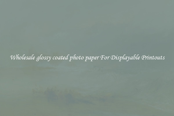 Wholesale glossy coated photo paper For Displayable Printouts