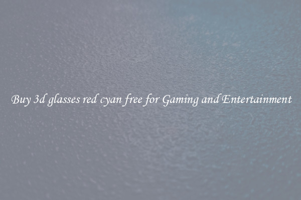 Buy 3d glasses red cyan free for Gaming and Entertainment