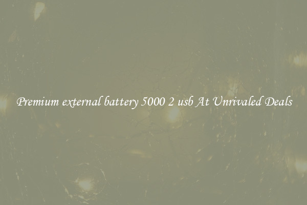Premium external battery 5000 2 usb At Unrivaled Deals