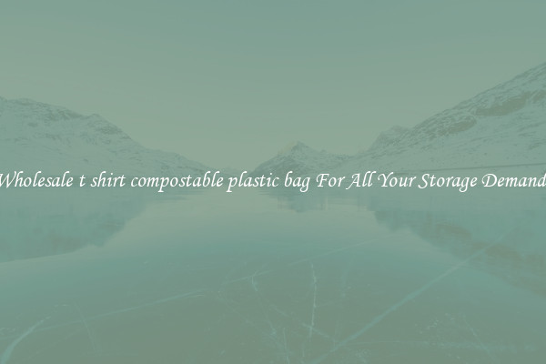 Wholesale t shirt compostable plastic bag For All Your Storage Demands