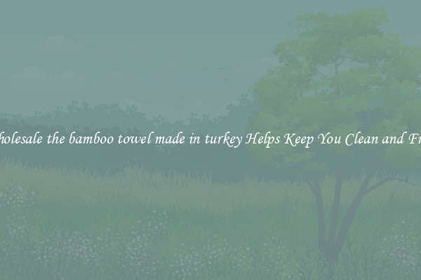 Wholesale the bamboo towel made in turkey Helps Keep You Clean and Fresh