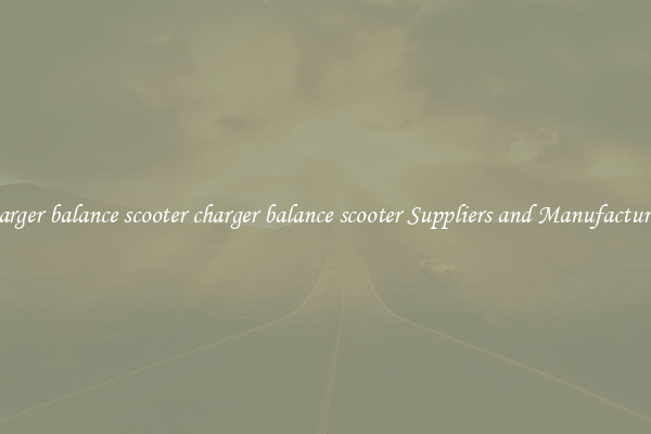 charger balance scooter charger balance scooter Suppliers and Manufacturers