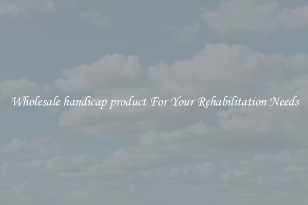 Wholesale handicap product For Your Rehabilitation Needs